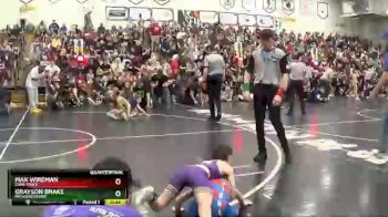 61 lbs Quarterfinal - Grayson Brake, Mechanicsburg vs Max Wireman, Zane Trace