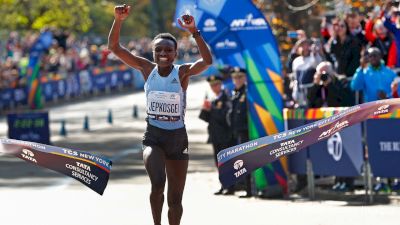 Debutant Joyciline Jepkosgei Wins Women's New York City Marathon Title