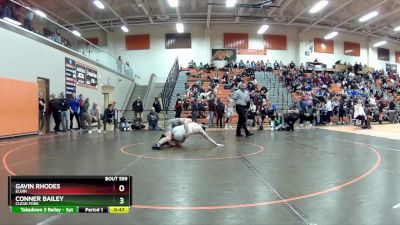 150 lbs 7th Place Match - Gavin Rhodes, Elgin vs Conner Bailey, Clear Fork