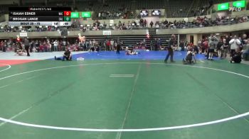 75 lbs Champ. Round 2 - Isaiah Ebner, DGF vs Brogan Lange, Caledonia