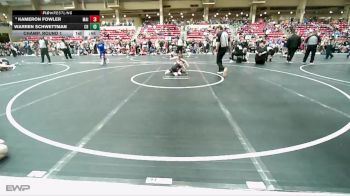 46 lbs Champ. Round 1 - Warren Schwettman, Colorado Hammers vs Kameron Fowler, Maize