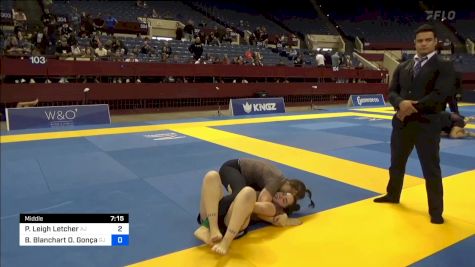 Peyton Leigh Letcher vs Bárbara Blanchart O. Gonçalves 2024 Pan IBJJF Jiu-Jitsu No-Gi Championship