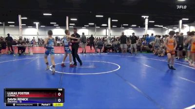 106 lbs Round 1 (16 Team) - Lukas Foster, Illinois vs Davin Renick, Arkansas