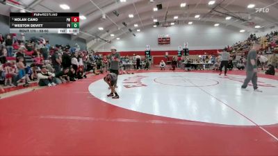 58-60 lbs Round 5 - Nolan Cano, PVBC WARRIORS vs Weston Devitt, Platte Valley