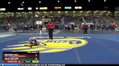 98 lbs Cons. Round 4 - Miles Mettler, Mustang Wrestling vs Anthony Hall, North Medford Youth Wrestling