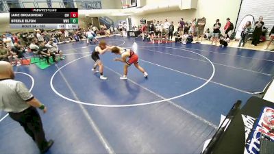 165 lbs Cons. Semi - Steele Elton, Westlake Wrestling Club vs Jake Broadhead, Canyon View Falcons