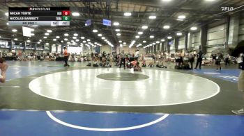 154 lbs Rr Rnd 1 - Micah Tonte, Indiana Outlaws Gold vs Nicolas Barrett, Terps Xtreme MS