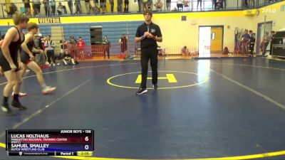 138 lbs Cons. Round 3 - Lucas Holthaus, Manhattan Regional Training Center (MRTC) vs Samuel Smalley, Hutch Wrestling Club