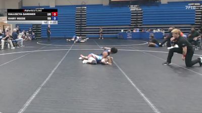 117 lbs Champ. Round 1 - Kalliscya Gardner, Lindsey Wilson vs Khiry Reese, Unattached
