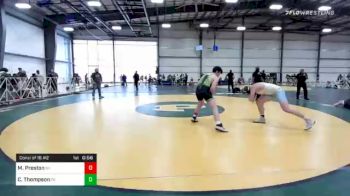 182 lbs Consolation - Matthew Preston, NY vs Chase Thompson, PA