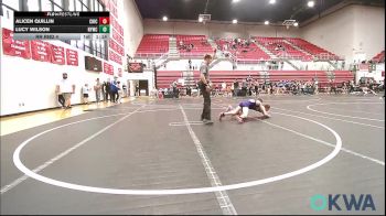 85-91 lbs Rr Rnd 4 - Alicen Quillin, Chickasha Youth Wrestling vs Lucy Wilson, Newcastle Youth Wrestling