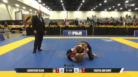 Tabatha Ann Short vs Lauren Rene Sears 2025 World IBJJF Jiu-Jitsu No-Gi Championship