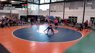 126-129 lbs Cons. Round 2 - Jimy Obedi, Rock Island Wrestling Club vs Jeremiah Haynes, Aurora (West Aurora)