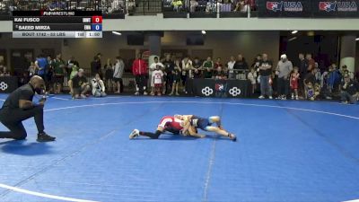 53 lbs Quarters - Kai Fusco, Inland Northwest Wrestling Training Center vs Saeed Mirza, Edina Wrestling Association