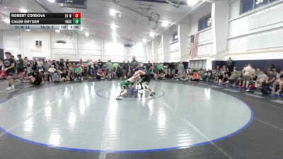 125 lbs Round Robin 3 - Robert Cordova, D1 Wrestling - HS vs Caleb Snyder, Faust Wrestling Club - HS