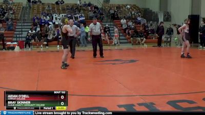 133 lbs 5th Place Match - Bray Skinner, Cloud County Community College vs Aidan O`Dell, Cowley College