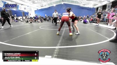 125 lbs Round 3 (4 Team) - Ki`Morah Cathey, Oklahoma Supergirls vs Jauzlyean Gray, OpenMats Wrestling Club