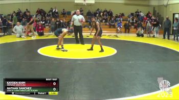 83 lbs Champ. Round 2 - Nathan Sanchez, Lion Of Judah Wrestling Academ vs Kayden Khim, Redwave Wrestling