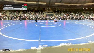 95 lbs Semifinal - COLE MARTIN, Greater Heights Wrestling vs Cyrus Millage, Sebolt Wrestling Academy