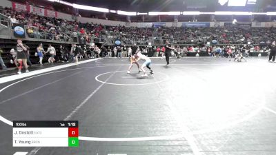 100 lbs Quarterfinal - Jameson Onstott, Eaton Rapids vs Tyler Young, Bronco Wrestling Club