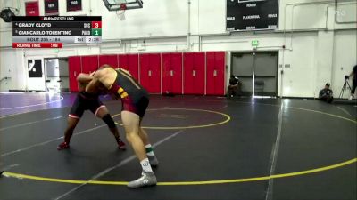 184 lbs Quarterfinal - Giancarlo Tolentino, Palomar College vs Grady Cloyd, Sacramento City College