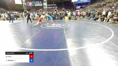 170 lbs Cons 16 #2 - Nicholas Fox, Iowa vs Jed Wester, Minnesota