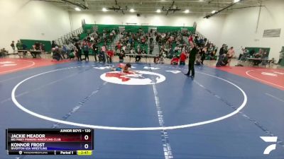 120 lbs Cons. Round 3 - Jackie Meador, Big Piney Pinners Wrestling Club vs Konnor Frost, Riverton USA Wrestling