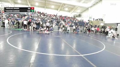 110 lbs Quarterfinal - Paxton Carson, Payson Lions Wrestling Club vs Nikolas Jensen, Champions Wrestling Club