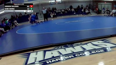 197 lbs Round 1 (8 Team) - Andrew Baldwin, Muskegon Community College vs Gabe Inorio, Harper College