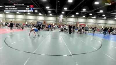 54 kg 5th Place - Gabe Dickun, Steller Trained Cad Bane - HSE vs Jake Schiavone, Mat Assassins Black - HSE