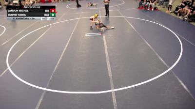 Elementary - 64 lbs Landon Michel, New Prague vs Oliver Turek, Waconia