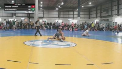 144 lbs Allday - Hayden Barber, IRON FORGE WRESTLING CLUB vs AJ Alexander, HARRISBURG WRESTLING CLUB