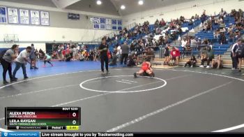 131 lbs Cons. Semi - Leila Raygan, South Torrance High School vs Alexa Peron, Santa Ana Wrestling