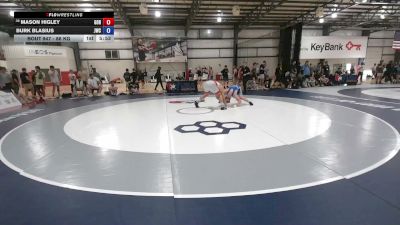 86 kg Cons. Rd Of 64 - Mason Higley, Golden One RTC vs Burk Blasius, Jackrabbit Wrestling Club
