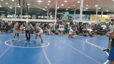 128 lbs Semifinal - David Corrales, Empire Black - HSC vs Sayan Rao, Triumph Maize - HSC