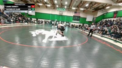 285 lbs Cons. Round 2 - James Emmett, Powell vs Hayden St Clair, Lander Valley