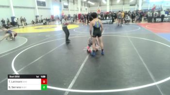 116 lbs Semifinal - Teagan Larimore, Dove Creek Bulldogs vs Sebastian Serrano, Mustang WC