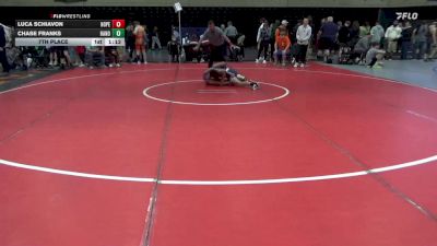 115 lbs 7th Place - Luca Schiavon, Hopewell vs Chase Franks, Hanover
