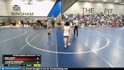 115 lbs Champ. Round 1 - Moe Tafisi, West Valley vs Charles Davidson, Cougars Wrestling Club