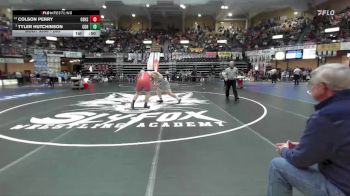 285 lbs Cons. Round 2 - Tyler Hutchinson, Council Grove Hs vs Colson Perry, Oskaloosa Hs