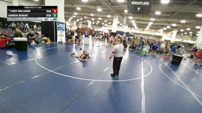 85-94 lbs Champ. Round 2 - Luke Williams, Utah vs Adrien Benoit, Utah