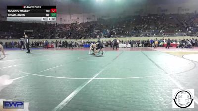 150 lbs Round Of 32 - Nolan O'Malley, Victory Christian JH vs Briar James, Sallisaw JH