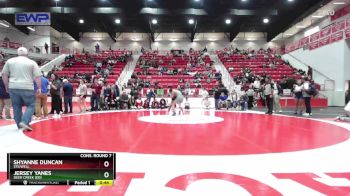 126 lbs Cons. Round 7 - Shyanne Duncan, STILWELL vs Jersey Yanes, DEER CREEK (ED)