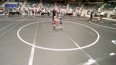 36 lbs Round Of 16 - Braxley Harjo, Berryhill Wrestling Club vs Jett Hamm, Pocola Youth Wrestling