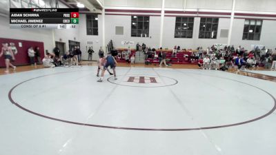 120 lbs Consi Of 8 #1 - Aidan Schirra, Providence Day School vs Michael Jimenez, Christopher Columbus