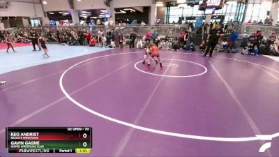70 lbs Quarterfinal - Gavin Gagne, Amped Wrestling Club vs Keo Andrist, ReZults Wrestling