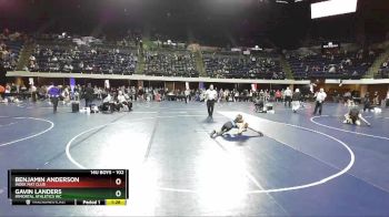 102 lbs Champ. Round 2 - Gavin Landers, Immortal Athletics WC vs Benjamin Anderson, Indee Mat Club