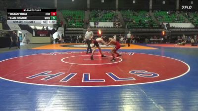 1A-4A 150 Champ. Round 2 - Rayan Voigt, Central Florence High School vs Liam Senior, Westminster Christian Academy