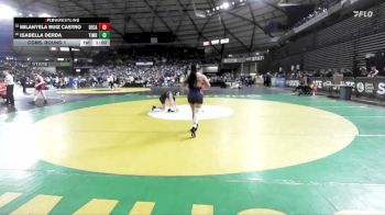 Girls 3A 105 lbs Cons. Round 1 - Isabella Derda, Timberline (Girls) vs Milanyela Ruiz Castro, Decatur (Girls)