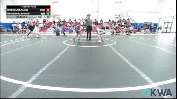 115 lbs Consolation - Bristol St. Clair, Choctaw Ironman vs Raelynn Edwards, Bristow Elementary Wrestling Club